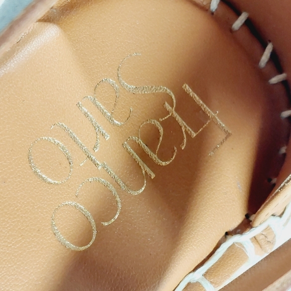 New Franco Sarto Callia Tan Leather Ankle Strap Wedge Sandal T302 - Picture 10 of 12